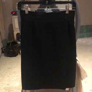 Italian wool straight skirt